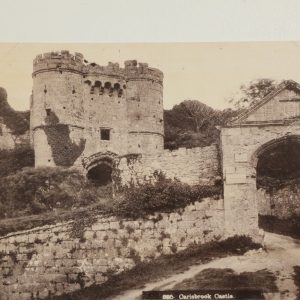 photo albumine  Château de Carisbrooke Keep, sur l'île de Wight format 11X17CM