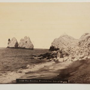 photo albumine  THE NEEDLES, sur l'île de Wight format 11X16CM