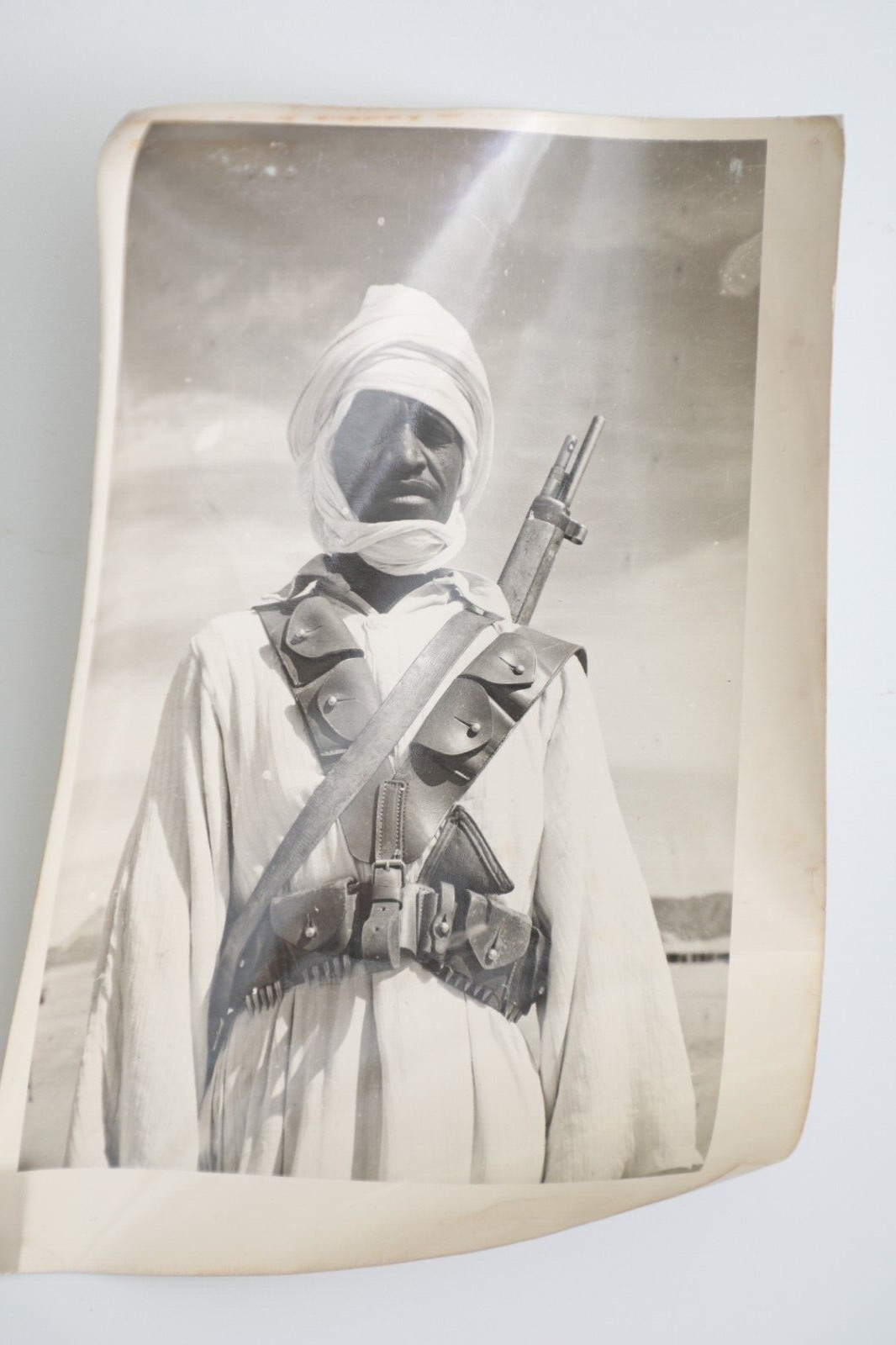 Photo argentique MILITAIRE noir et blanc année 80 afrique 12X18CM