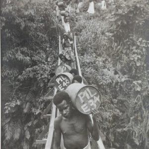 TIRAGE PHOTO	ARGENTIQUE 1943 	AFRIQUE OUVRIER 16X22cm