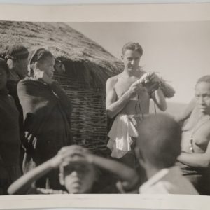 PHOTO ARGENTIQUE ZULU FORMAT 18X24cm CIRCA 1940 ZOULOU REPORTER