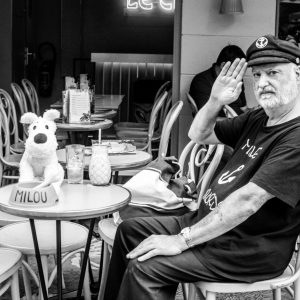 Tirage photo argentique Paris "Capitaine Haddock et Milou" 20X30cm