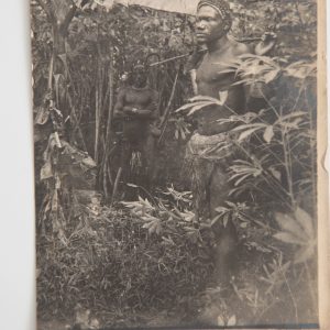 PHOTO CONGO FORMAT 9x12 CIRCA 1900 HOMME EN FORET PEUL?