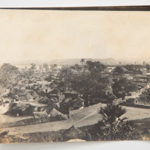 PHOTO CONGO FORMAT 9x12 CIRCA 1900 VILLAGE TRADITIONEL