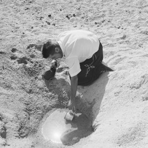 Tirage photo sur papier  argentique militaire camion Algerie 1950 20x20cm