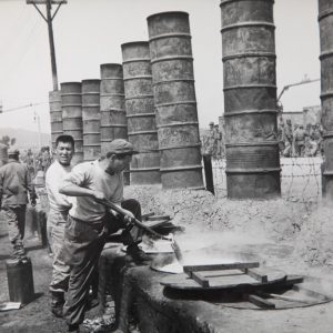 TIRAGE PHOTO	argentique 1950 PHOTO DE PRESSE MILITAIRE GUERRE DE COREE 21X25cm