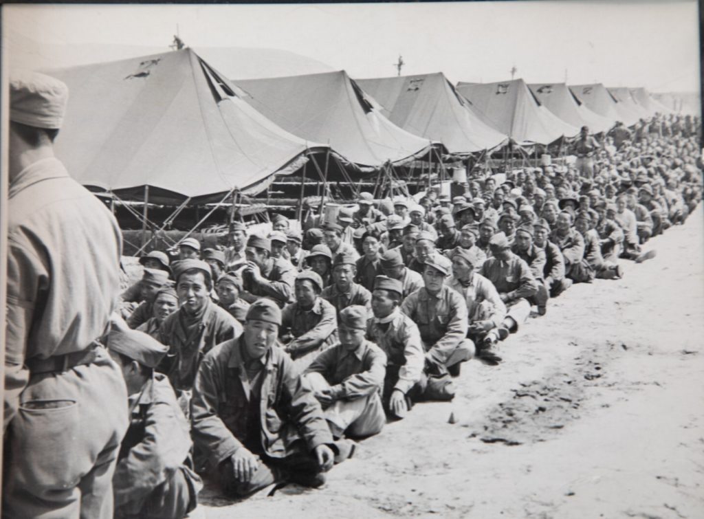 TIRAGE PHOTO argentique 1950 PHOTO DE PRESSE MILITAIRE GUERRE DE COREE 21X25cm