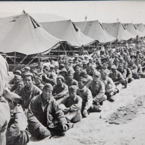 TIRAGE PHOTO	argentique 1950 PHOTO DE PRESSE MILITAIRE GUERRE DE COREE 21X25cm