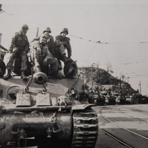 TIRAGE PHOTO	argentique 1950 PHOTO DE PRESSE MILITAIRE GUERRE DE COREE 21X25cm