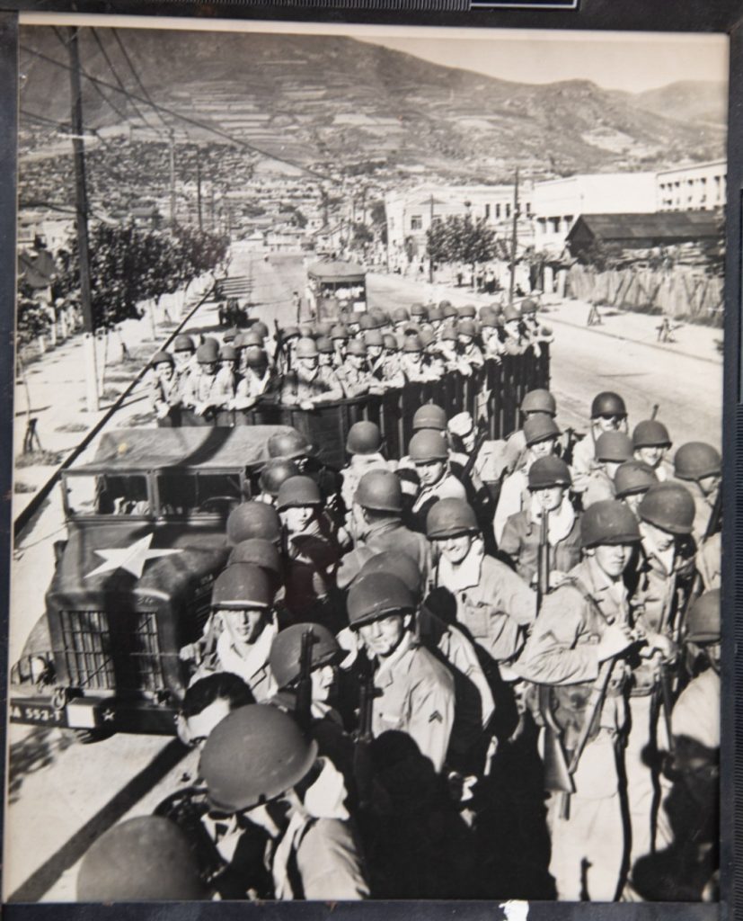 TIRAGE PHOTO	argentique 1950 PHOTO DE PRESSE MILITAIRE GUERRE DE COREE 21X25cm