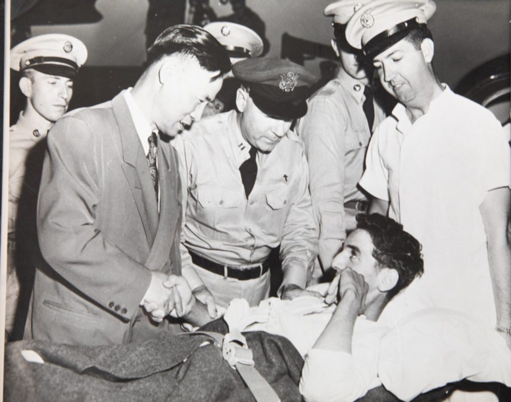 TIRAGE PHOTO	argentique 1950 PHOTO DE PRESSE MILITAIRE GUERRE DE COREE 21X25cm