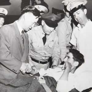 TIRAGE PHOTO	argentique 1950 PHOTO DE PRESSE MILITAIRE GUERRE DE COREE 21X25cm