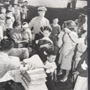 TIRAGE PHOTO	argentique 1950 PHOTO DE PRESSE MILITAIRE GUERRE DE COREE 21X25cm