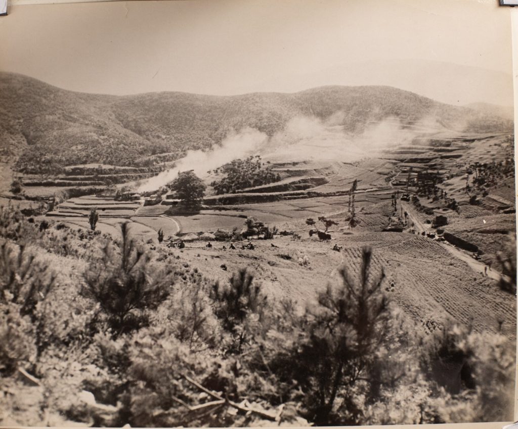 TIRAGE PHOTO ARGENTIQUE, 1960 PHOTO DE PRESSE MILITAIRE GUERRE DE COREE 21X25cm
