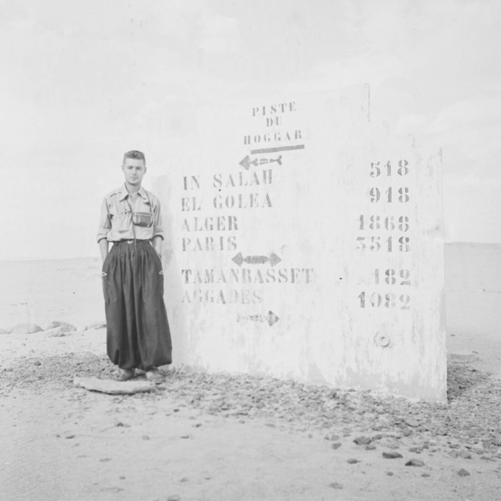 Tirage photo sur papier argentique militaire camion Algerie 1950 20x20cm