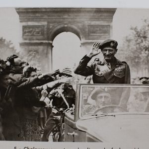 PHOTO ministère de l'Information 1945	maréchal Montgomery Paris 18x22cm