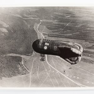 TIRAGE PHOTO	ARGENTIQUE, 1960	Zeppelin militaire FRANCE 18X23cm