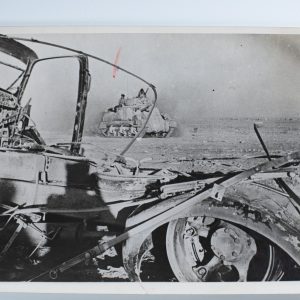 PHOTO de presse militaire 1945 armée britannique en Libye 15X2Ocm Tank