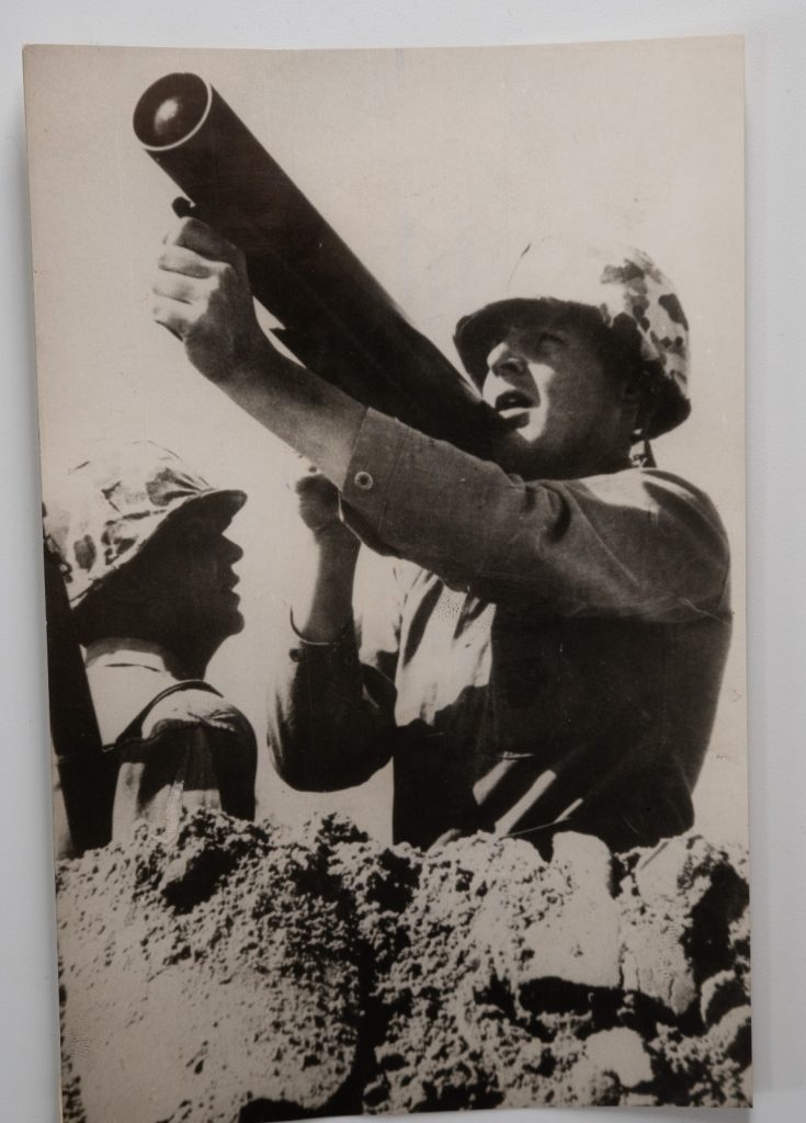 Argentique, RC France Soldat américain avec un lance roquette 12X18cm 1960