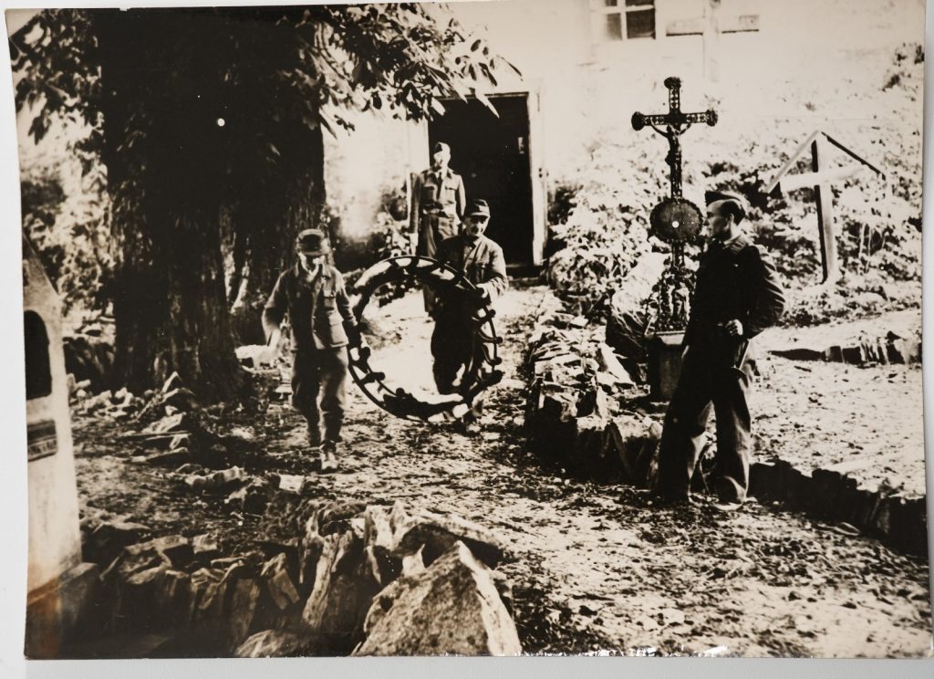 PHOTO Argentique Allemagne Prisonniers allemands Alpen 13X18cm 1940