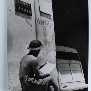 PHOTO de presse militaire 1945 armée britannique en Libye 15X2Ocm