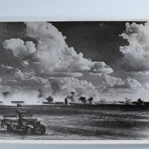 PHOTO de presse militaire 1945 armée britannique en Libye 15X2Ocm desert