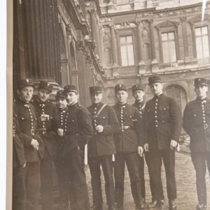 PHOTO TAMPON NEW-YORK TIME PARIS 1936	ECOLE DE GARDIENS DE LA PAIX 18X24CM