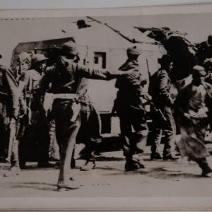 TIRAGE PHOTO Argentique "LE G.O.C. DE PALESTINE ARRÊTE LE MASSACRE 10x15cm	1948
