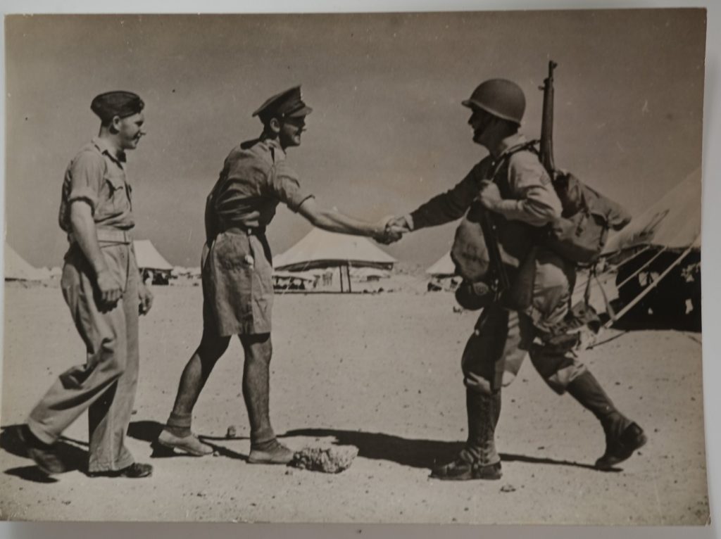 PHOTO Miltaire britanique et américain moyen orient 15x20cm 1940