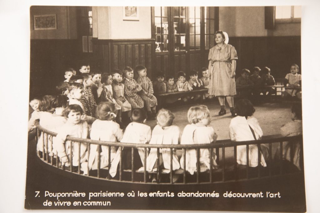 TIRAGE PHOTO argentique ministère de l'information circa 1946 23x18CM TAMPON