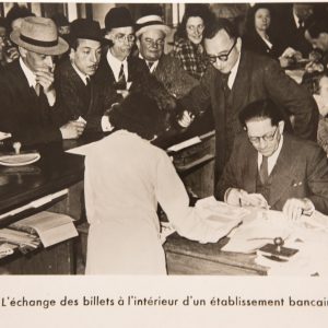 TIRAGE PHOTO	argentique ministère de l'information circa 1946	17X20CM TAMPON