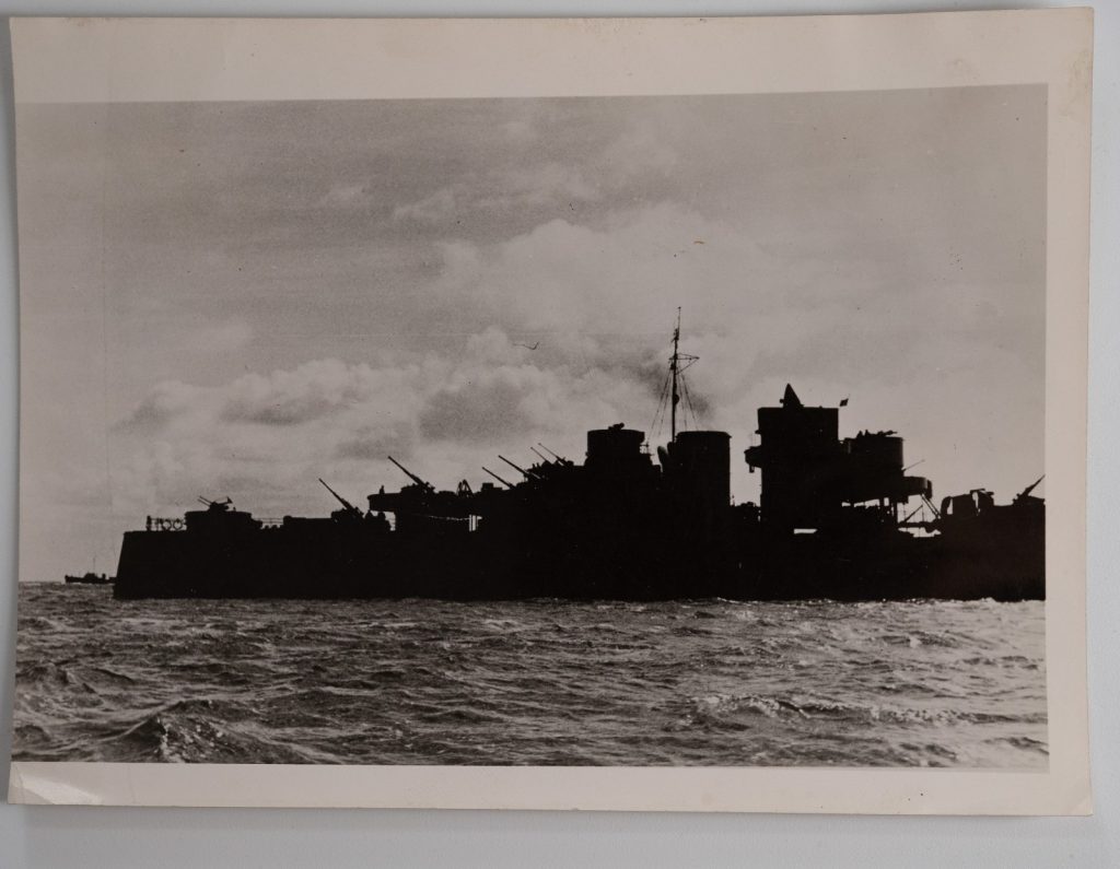 PHOTO Argentique, RC Allemagne destroyer allemand 13X17CM 1940