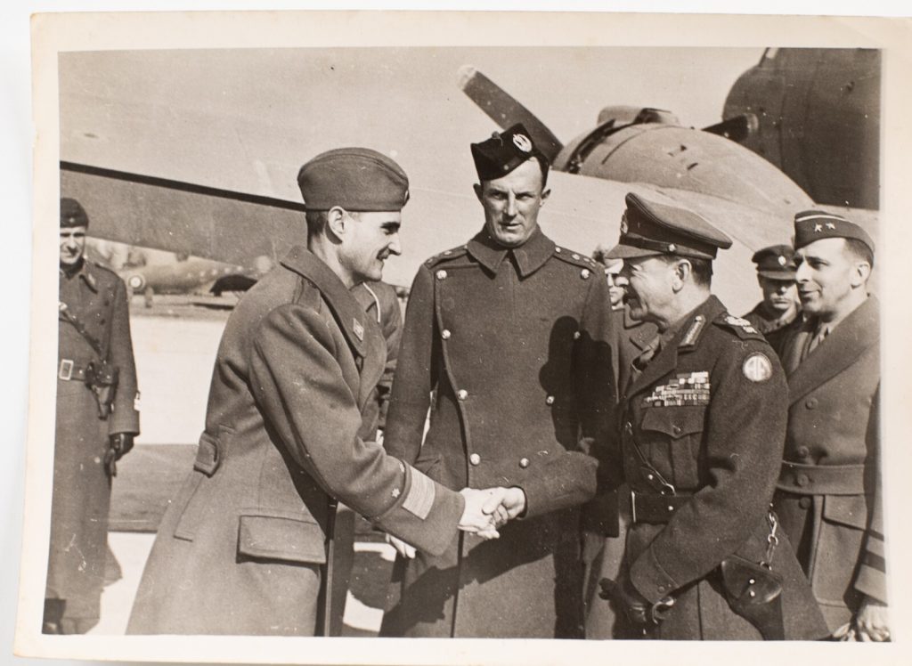 PHOTO OFFICIEL BRITANIQUE DE PRESSE MILITARIA 1945 15X21cm General Lemitzer