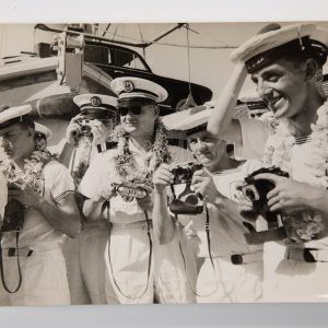 PHOTO 13X18	argentique PORTE HELICOPTERE LE JEANNNE D' ARC 1964  1ERE CAMPAGNE