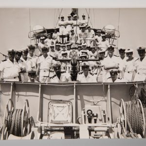 PHOTO 13X18	argentique PORTE HELICOPTERE LE JEANNNE D' ARC 1964  1ERE CAMPAGNE