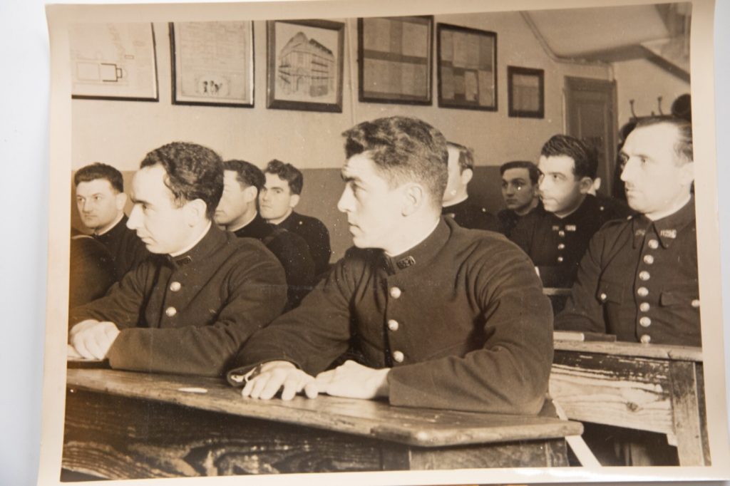 PHOTO TAMPON NEW-YORK TIME PARIS 1936	ECOLE DE GARDIENS DE LA PAIX 18X24CM