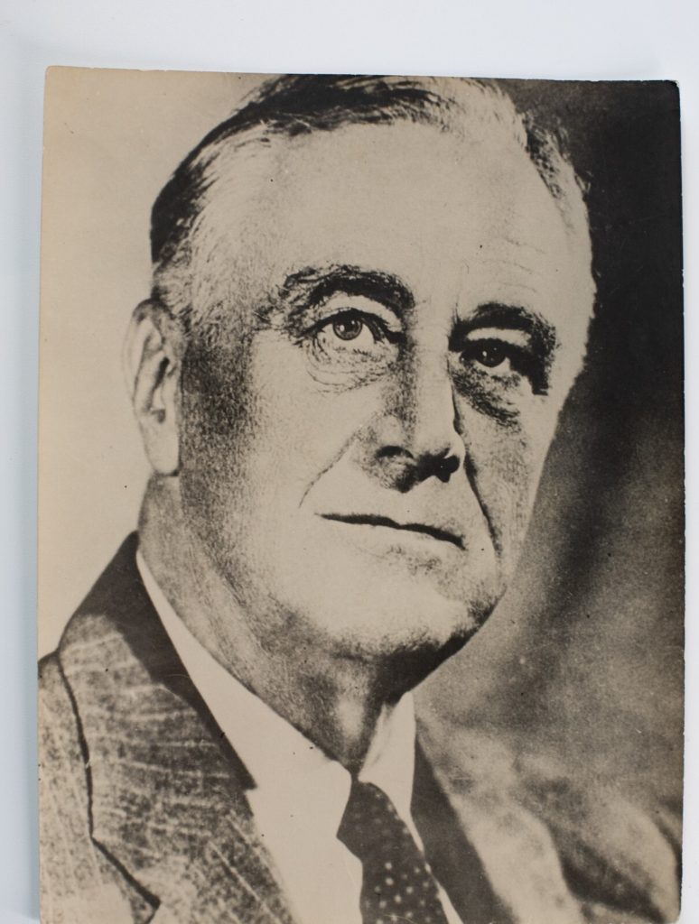 TIRAGE PHOTO ARGENTIQUE, 1950 Président Roosevelt 18X24cm