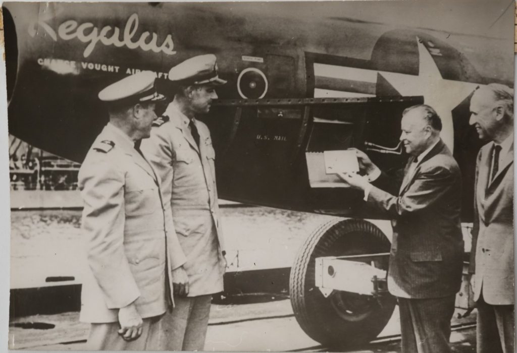 PHOTO Argentique first missile letter General Summerfield	11X16cm	1950