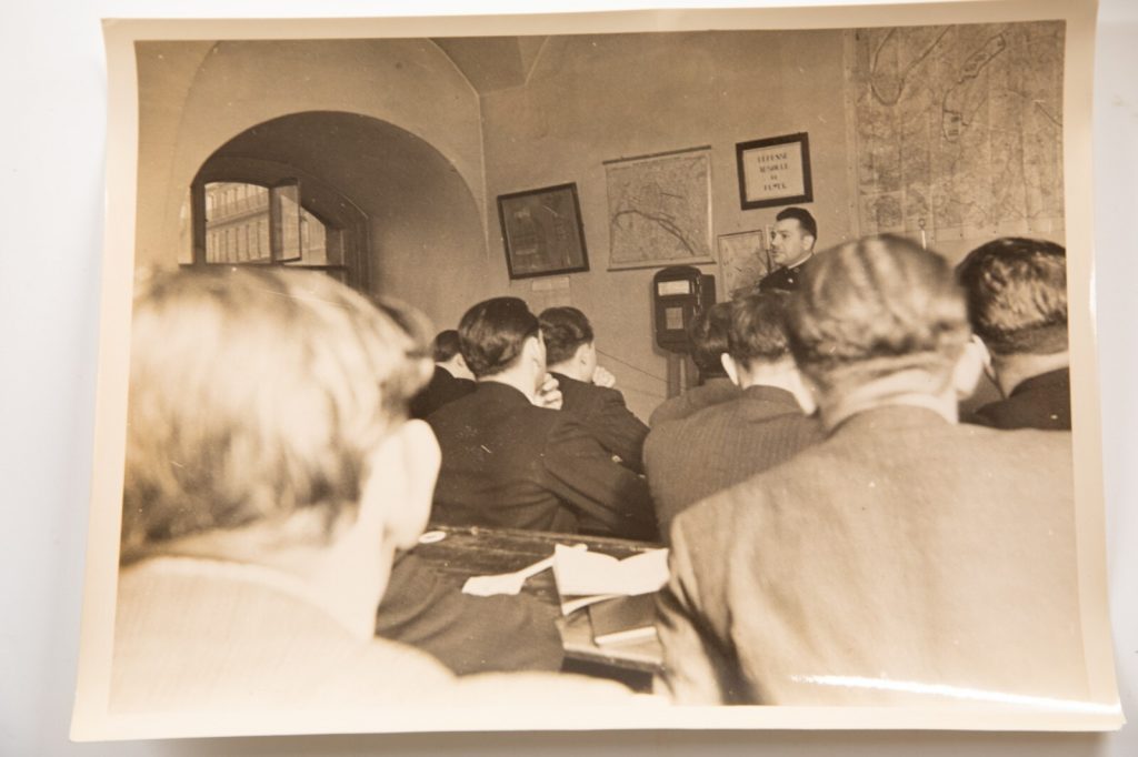 PHOTO TAMPON NEW-YORK TIME PARIS 1936	ECOLE DE GARDIENS DE LA PAIX 18X24CM