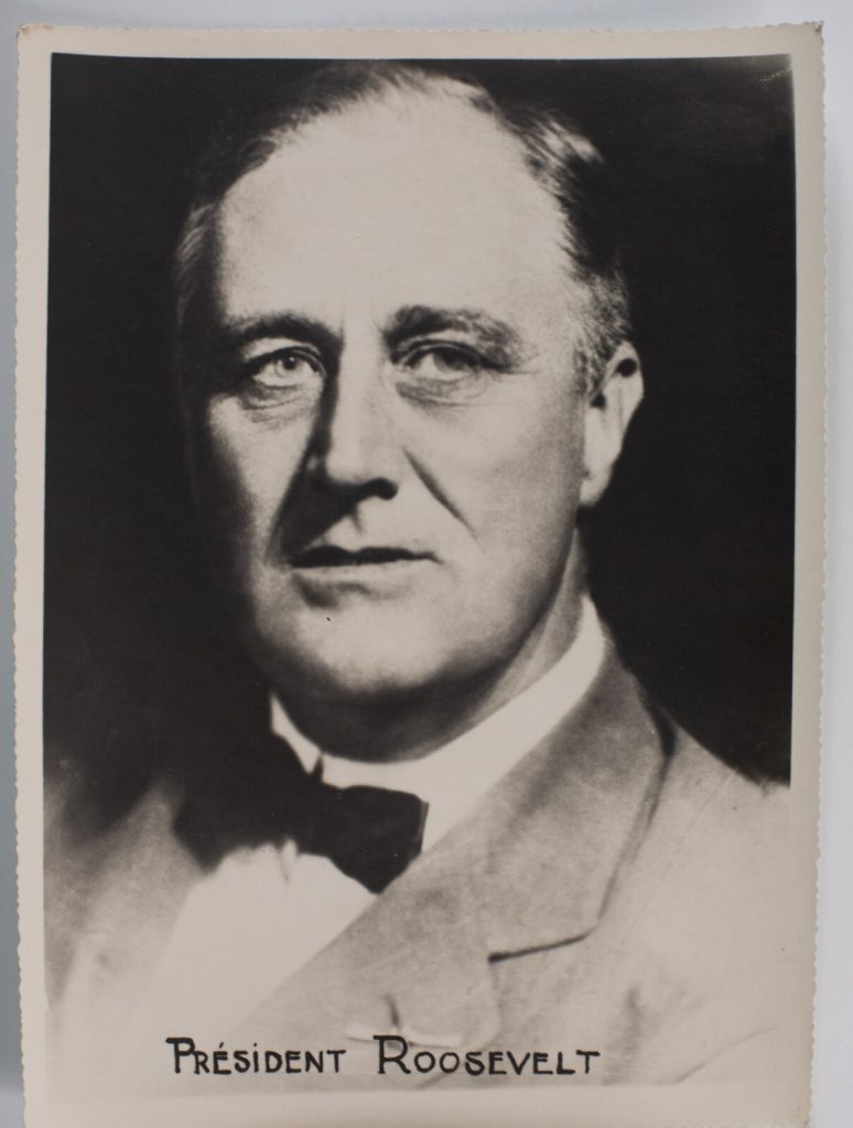 TIRAGE PHOTO ARGENTIQUE, 1950 Président Roosevelt 17X23cm