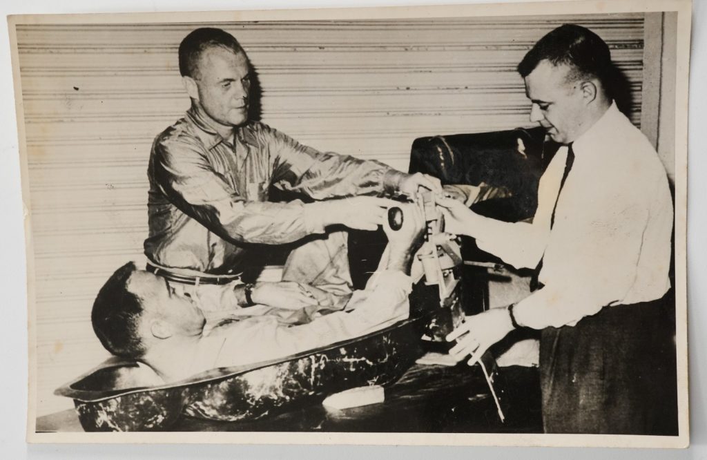 PHOTO de presse états unis Mission Mercury astronautes John Glenn Alan Shepard