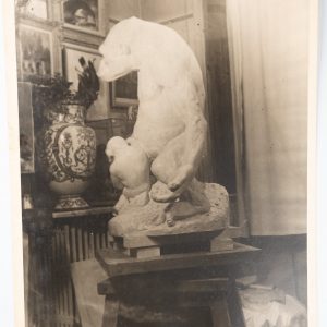 PHOTO Argentique 1956 Sculpture d'Orang-Outan de Henri-Louis Poncet 18X24cm