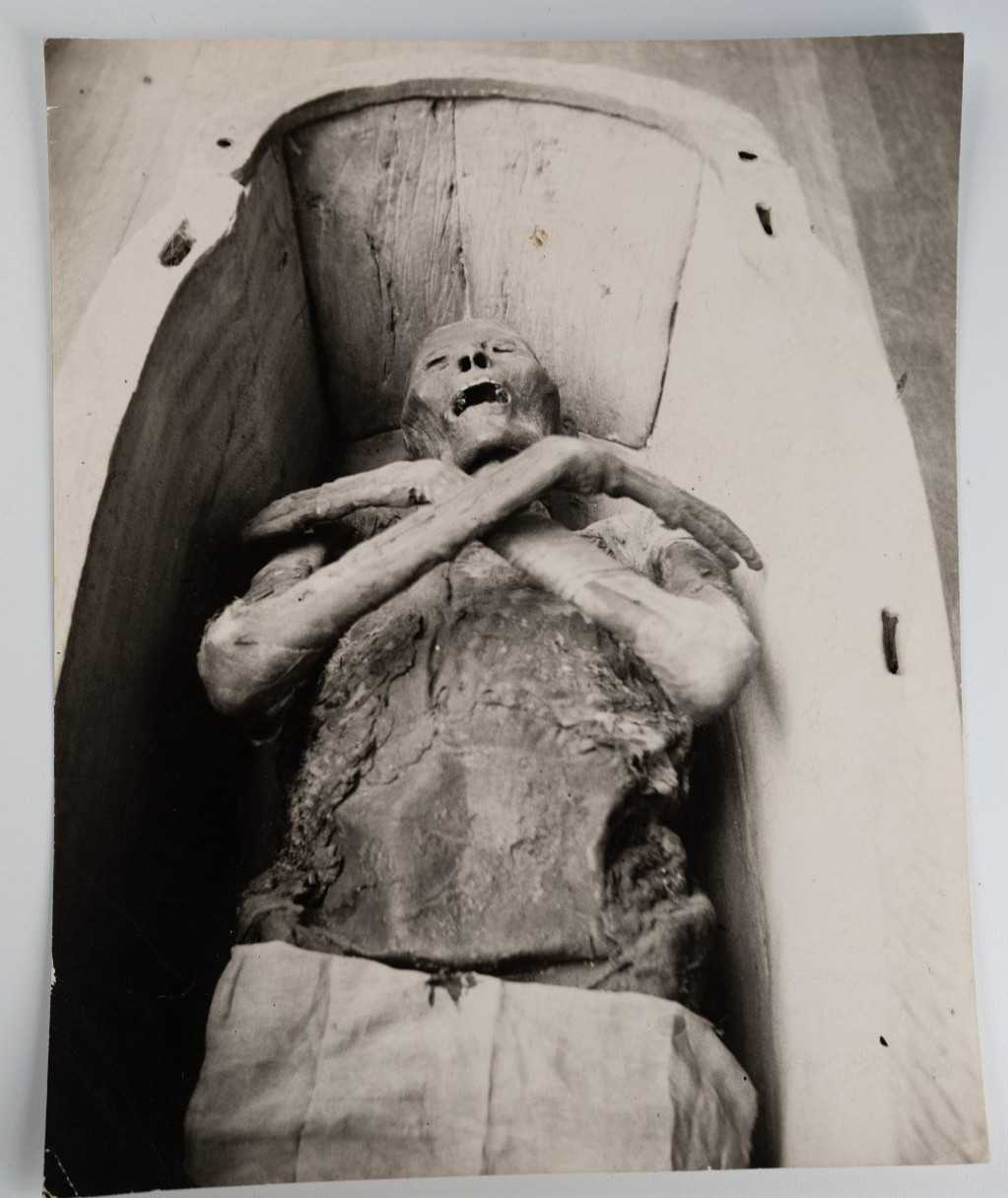TIRAGE PHOTO Argentique Afrique Momie d'Aksoum Ethiopie 17X21 1940