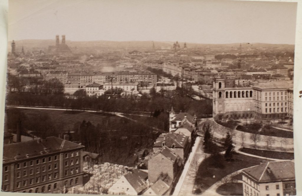 TIRAGE PHOTO	ALBUMINE 1880	ALLEMAGNE MUNICH 9X14cm