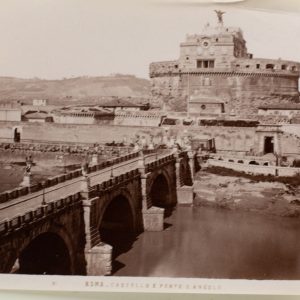 TIRAGE PHOTO	ALBUMINE 1880	ITALIE ROME 9X14cm