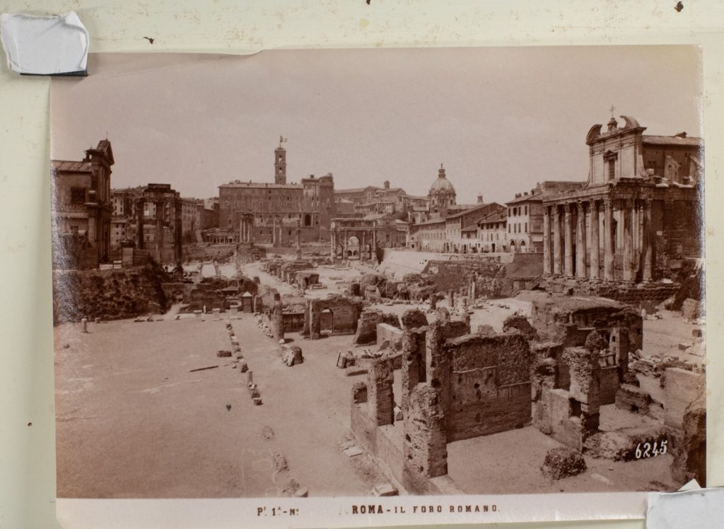 TIRAGE PHOTO	ALBUMINE 1880	ITALIE ROME 9X14cm