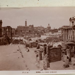 TIRAGE PHOTO	ALBUMINE 1880	ITALIE ROME 9X14cm