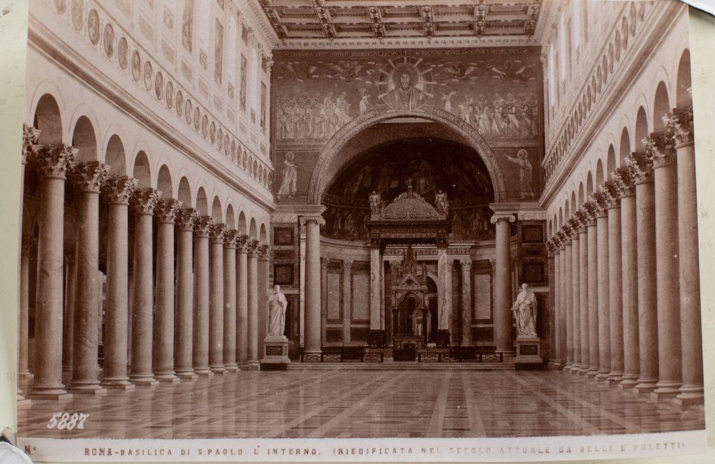 TIRAGE PHOTO	ALBUMINE 1880	ITALIE ROME 9X14cm