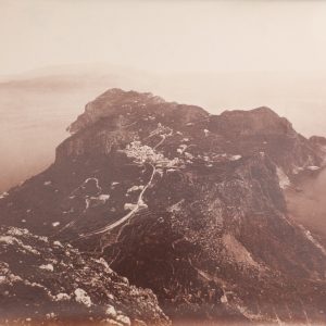 PHOTO 1880 albumine ITALIE Capri vue depuis le Monte Solaro-Albumine 18x25cm