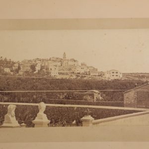 TIRAGE PHOTO-1880 albumine collé sur carton ITALIE bordighera  12X27CM